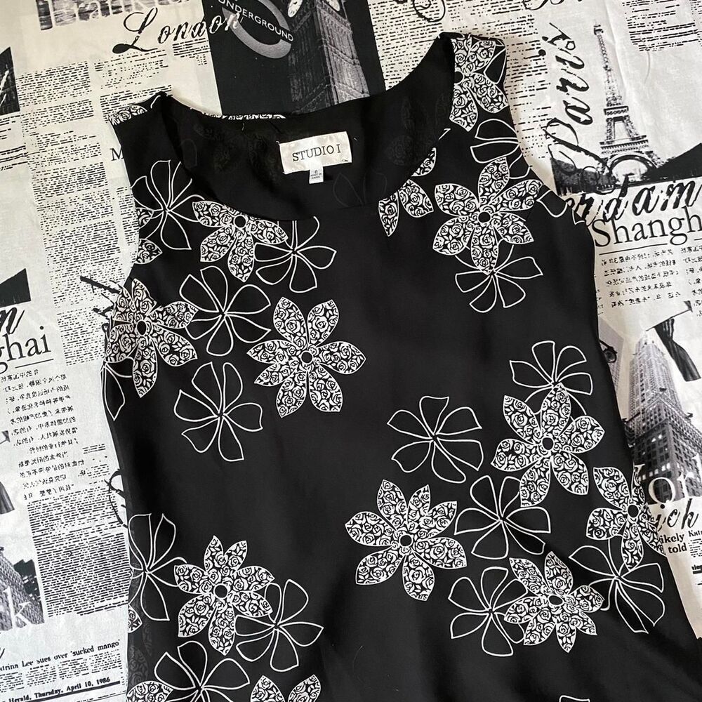 Unbranded Women's Black and White Dress